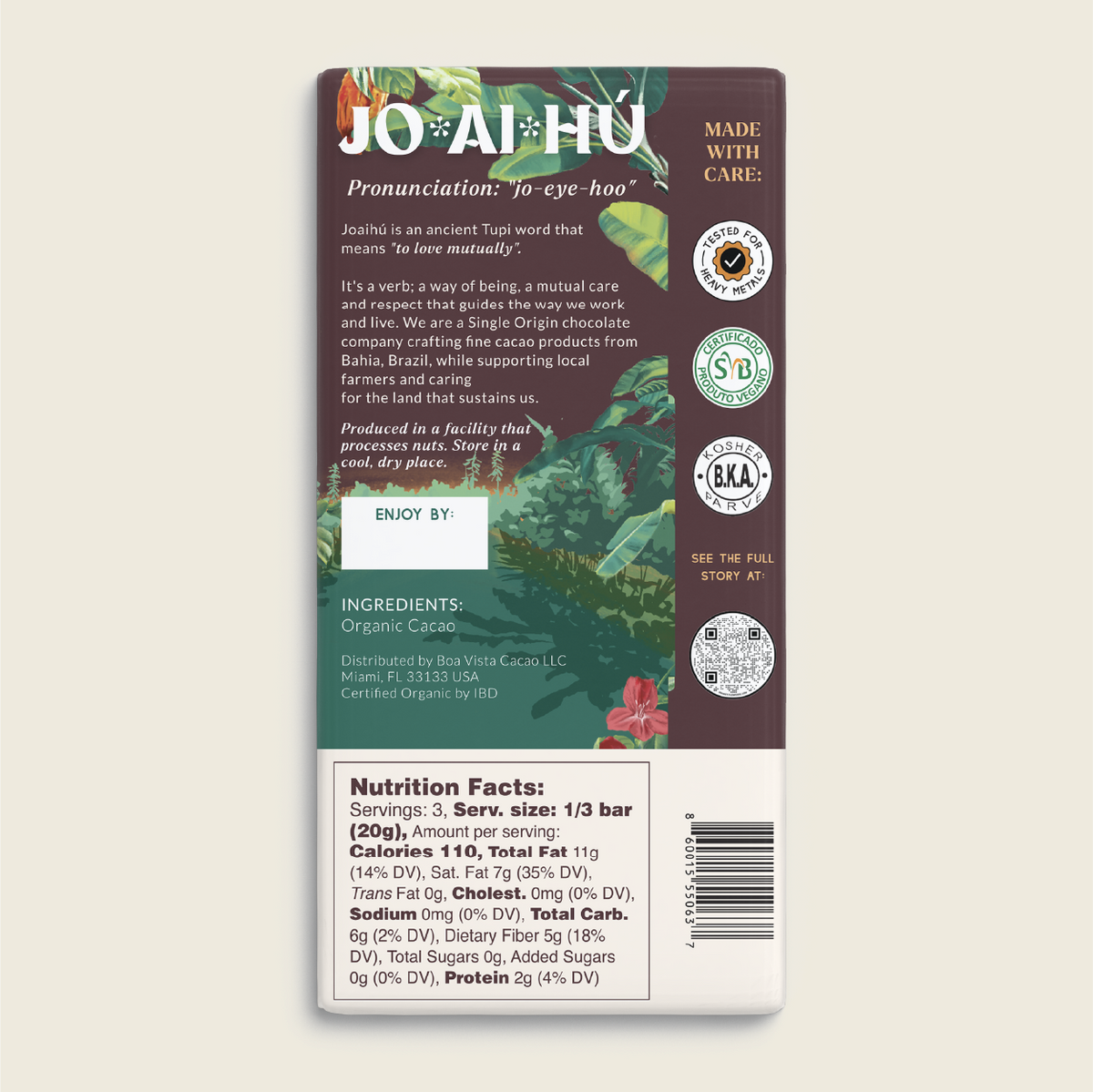 [PRE-ORDER] 100% Cacao - 60 G Bar