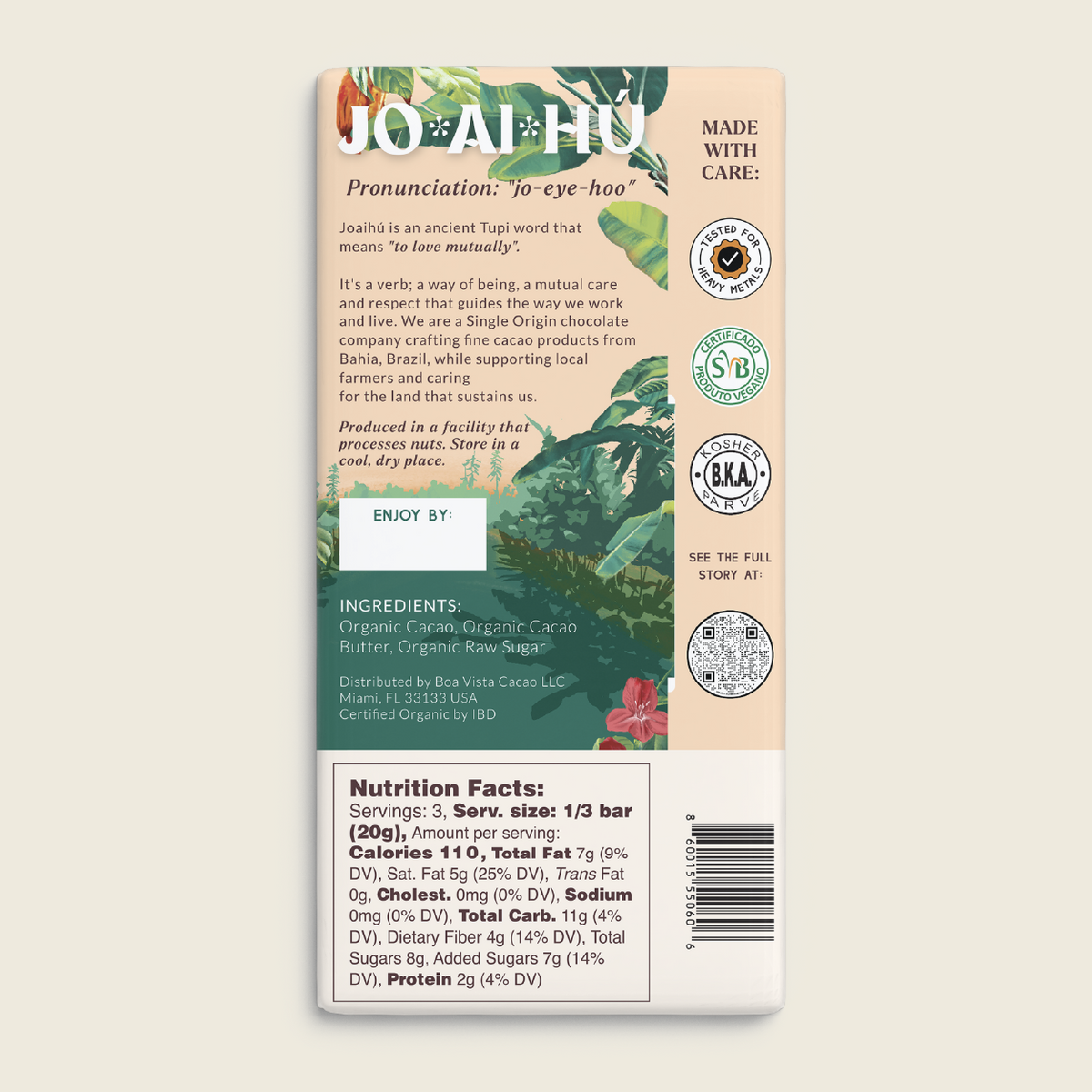 [PRE-ORDER] 60% Cacao - 60 G Bar